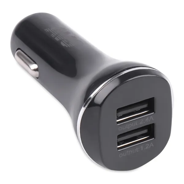 Автомобильное ЗУ AVS UC-322, 2 USB, 2.4 A, 12 Вт, черный (A07281S)