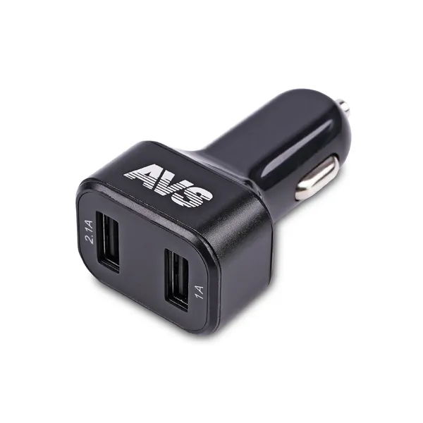 Автомобильное ЗУ AVS UC-523, 2 USB с вольтметром, 3.1 А, 15.5 Вт (A07444S)