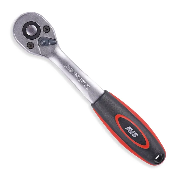 Рукоятка трещоточная 1/4"DR 72 зубца (пластиковая ручка) AVS RH11472