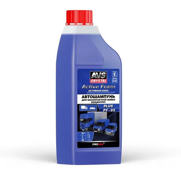 Автошампунь для б/к мойки AVS "Active Foam" 1:9-12 PF-95 PLUS 1 л