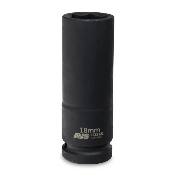 Головка торцевая ударная глубокая 6-гранная 1/2''DR (18 мм) AVS H11218I