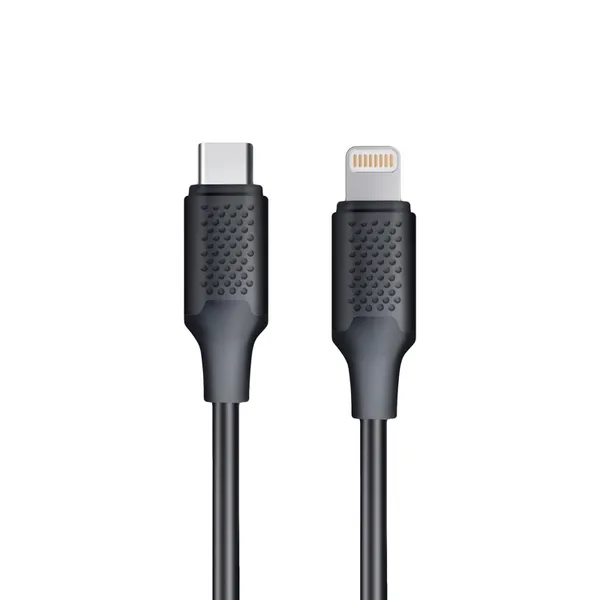 Кабель AVS TC-LI01 Type-C/Lighting, 12 Вт, 1 м (A40614S)