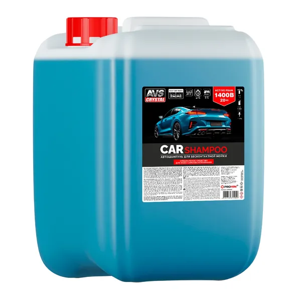 Автошампунь для б/к мойки AVS "Active Foam 1:4-7 1400B POWER CAREFUL 20 кг