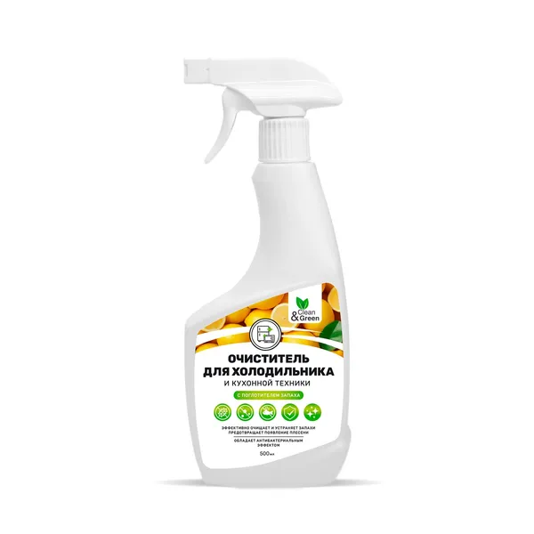 Очиститель для холодильника (с поглотителем запаха) (триггер) 500 мл. Clean&Green CG8426