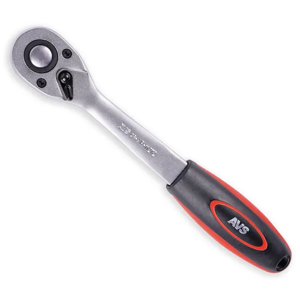 Рукоятка трещоточная 1/2"DR 72 зубца (пластиковая ручка) AVS RH11272