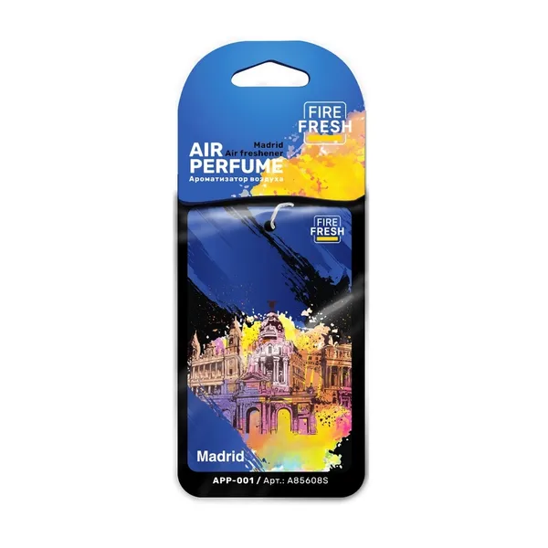 Ароматизатор AVS APP-001 AIR PERFUME (аром. Invictus/Непокоренный) Spain /Madrid (бумажные)