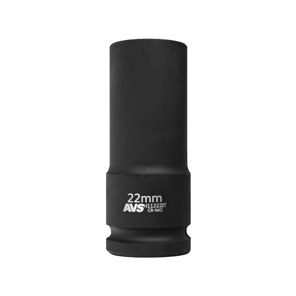 Головка торцевая ударная глубокая 6-гранная 1/2''DR (22 мм) тонкостенная AVS H11222IT