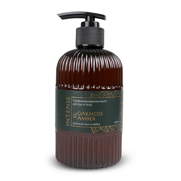 Жидкое мыло парфюм. Intense "Дубовый мох и амбра" 400 мл. с дозатором Clean&Green CG8512