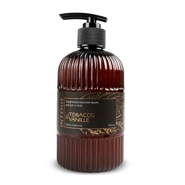 Жидкое мыло парфюм. Intense "Tobacco&vanilla/Табак и ваниль" 400 мл. с дозатором Clean&Green CG8513