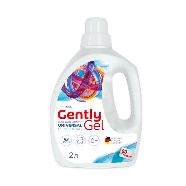 Гель концентрат для стирки "Gently Gel" NEW универсальный (ПЭНД) 2 л. Clean&Green CG8525