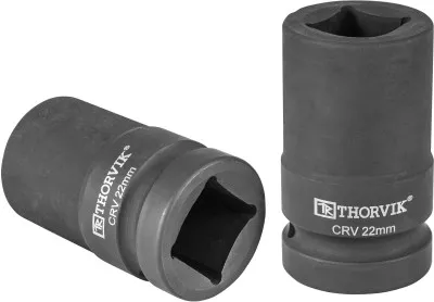 Головка торцевая 4-х гранная для ручного гайковерта, 1 DR, 22 мм, Thorvik LSWS00122 (52773)
