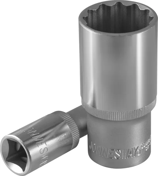 Головка торцевая глубокая 12-гранная, 1/2 DR, 16 мм, Jonnesway S04HD4716