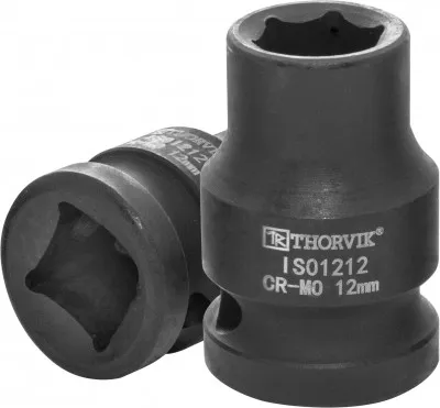 Головка торцевая ударная 1/2"DR, 12 мм, Thorvik IS01212 (53407)