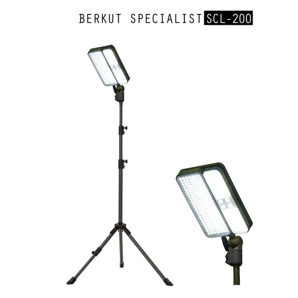 Кемпинговый фонарь телескопический, светодиодный, BERKUT SCL-200 (на солнечных батареях)