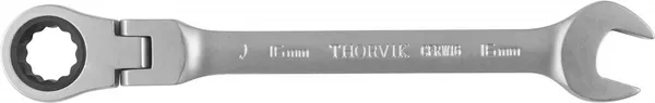 Ключ комбинированный трещоточный карданный, 16 мм, Thorvik CFRW16 (53483)