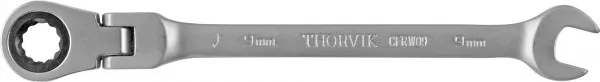 Ключ комбинированный трещоточный карданный, 9 мм, Thorvik CFRW09 (53476)