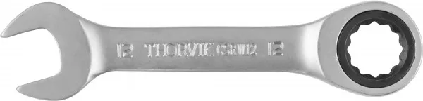Ключ комбинированный трещоточный короткий, 12 мм, Thorvik CSRW12 (53521)