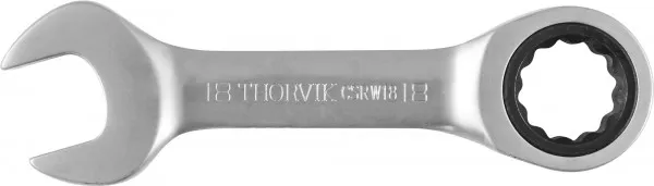 Ключ комбинированный трещоточный короткий, 18 мм, Thorvik CSRW18 (53527)