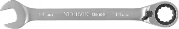 Ключ комбинированный трещоточный с реверсом, 14 мм, Thorvik CRRW14 (53493)