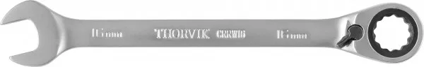 Ключ комбинированный трещоточный с реверсом, 16 мм, Thorvik CRRW16 (53495)