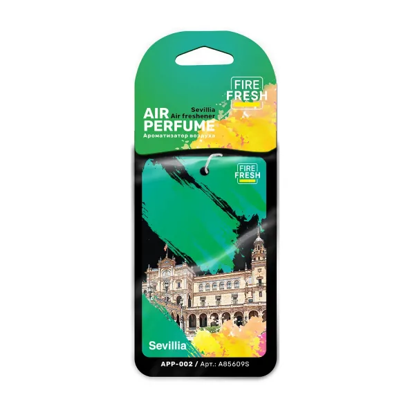 Ароматизатор AVS APP-002 AIR PERFUME (аром. One Million/Один миллион) Spain/Sevillia (бумажные)