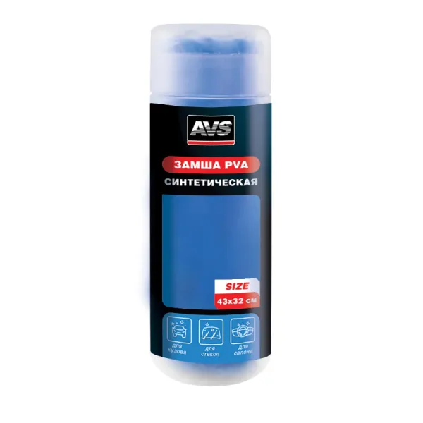 Замша PVA синтетическая в тубусе AVS PCH-4332 (43*32см)