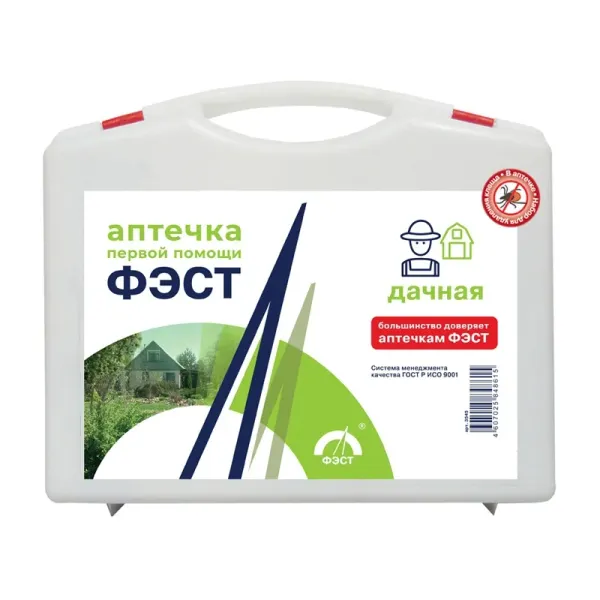 Аптечка дачная без лекарственных средств (жесткий футляр)