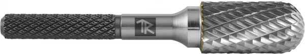 TRRBC10200665-2 Борфреза твердосплавная цилиндрическая с радиусным торцом, тип C, 10 мм, двойная насечка, в боксе (57011)