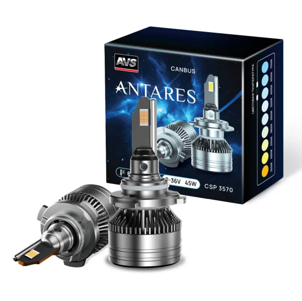 Светодиодная лампа AVS Antares HВ4, 9-36V, 45W, 2 шт.