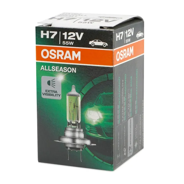 Автолампа галогенная H7 (55W PX26D +30%) ALLSEASON 12V OSRAM