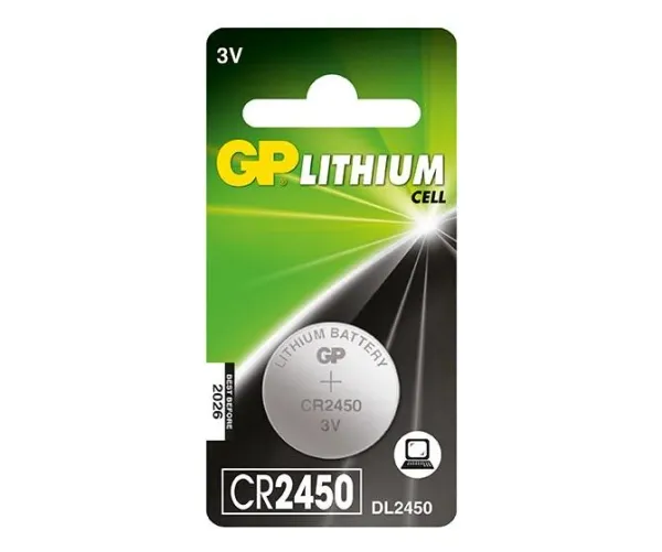 Литиевая дисковая батарейка GP Lithium CR2450 - 1 шт. в блистере