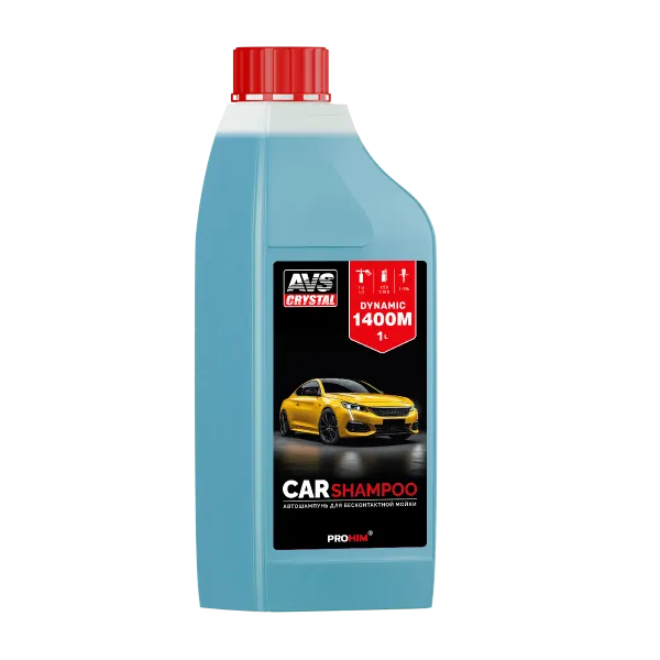 Автошампунь для б/к мойки AVS "Active Foam" 1:4-7 1400M DYNAMIC 1 л