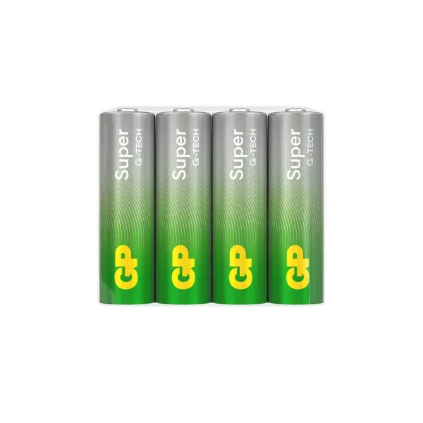 Алкалиновые батарейки GP Super Alkaline G-Tech 15А АA - 4 шт. в пленке