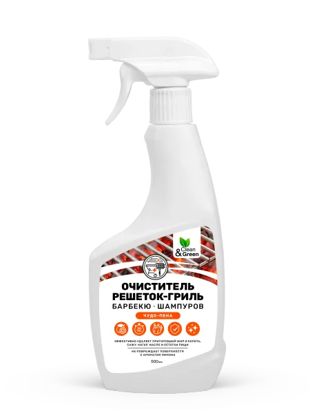 Очиститель для гриля, решеток, шампуров (триггер) 500 мл. Clean&Green CG8581