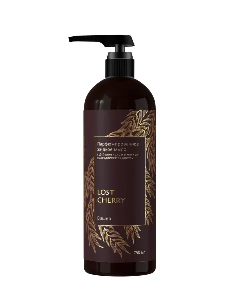 Жидкое мыло парфюм. Intense "Lost cherry/вишня" 750 мл. с дозатором Clean&Green CG8577