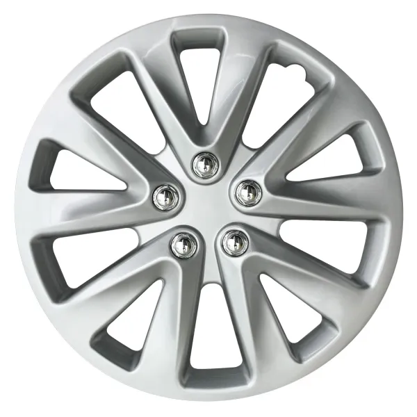 Колпаки на колеса R14 VECTOR, 4шт, серебристые, ABS-пластик, AVS CVC-14 - серия Dynamic