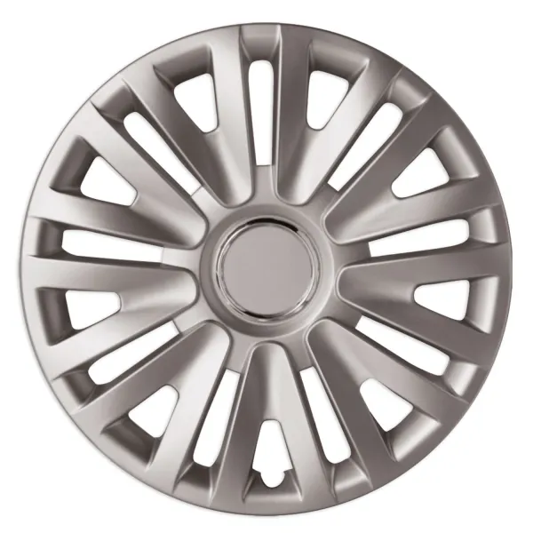 Колпаки на колеса R14 PULSE, 4шт, серебристые, ABS-пластик, AVS CPL-14 - серия Dynamic