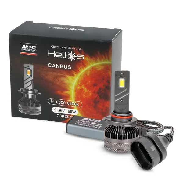 Светодиодная лампа AVS Helios HВ3, 9-36V, 65W, 2 шт.