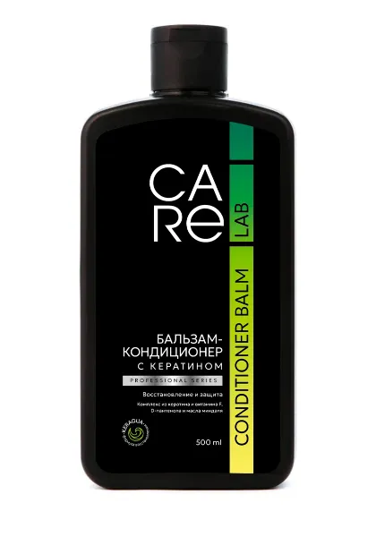 Бальзам-кондиционер для волос Care Lab (формула восстановления KERAQUA) 500 мл. Clean&Green CG8585