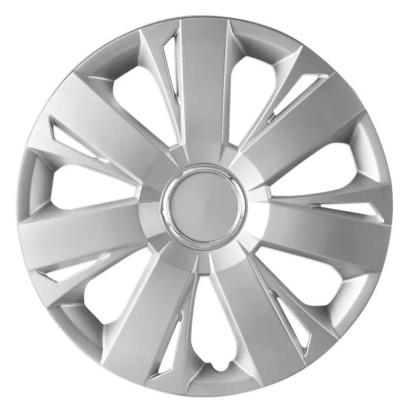 Колпаки на колеса R15 CORE, 4шт, серебристые, ABS-пластик, AVS CCR-15 - серия Basic
