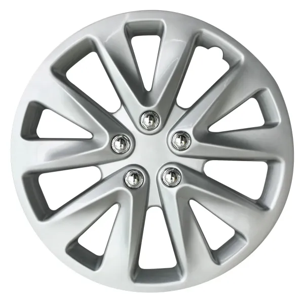 Колпаки на колеса R15 VECTOR, 4шт, серебристые, ABS-пластик, AVS CVC-15 - серия Dynamic