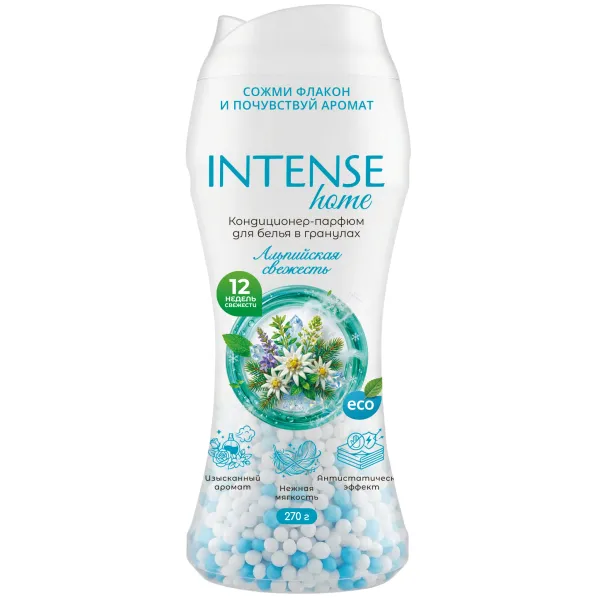 Кондиционер д/белья парфюм. Intense home "Альпийская свежесть" (гранулы) 270 гр. Clean&Green CG8565