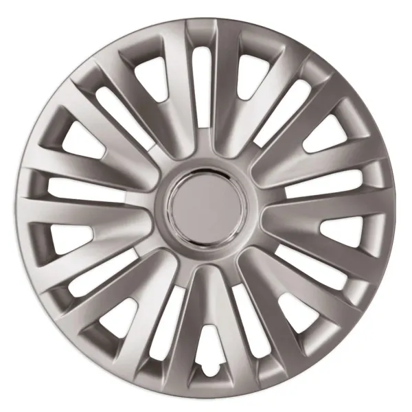 Колпаки на колеса R15 PULSE, 4шт, серебристые, ABS-пластик, AVS CPL-15 - серия Dynamic