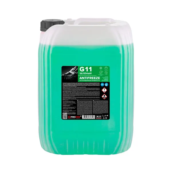 Охлаждающая жидкость Antifreeze G11 HOAT -40C, зеленый, 20 кг AVS AVK-524
