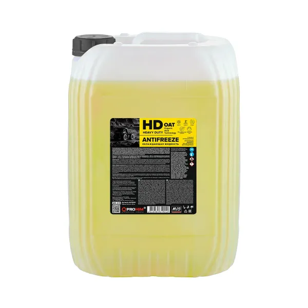 Охлаждающая жидкость Antifreeze HD OAT -40С, жёлтый, 20 кг AVS AVK-575