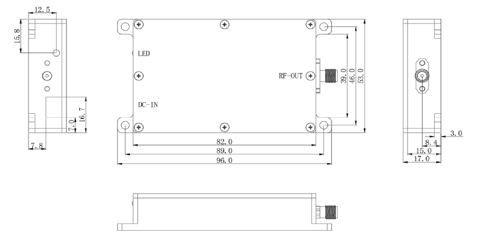 Модуль подавления (генератор помех) 3900-4000 МГц, 30 Вт