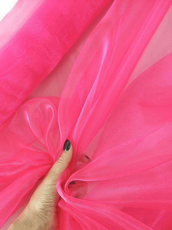 Органза "Розовый неон"