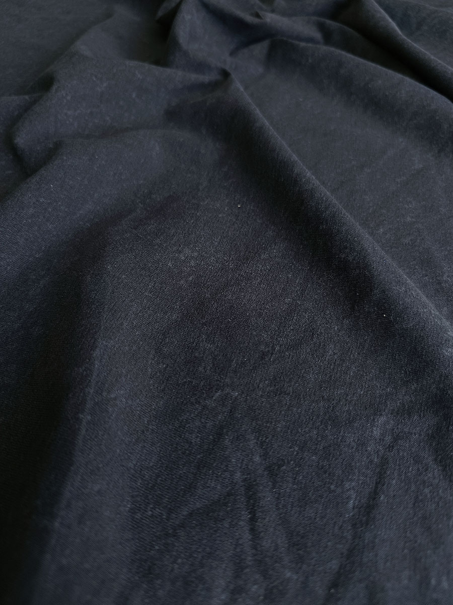 Трикотаж кулирка варенка "Черный"