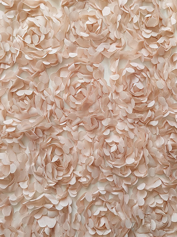 Сетка с цветами гортензия "Кремовый"