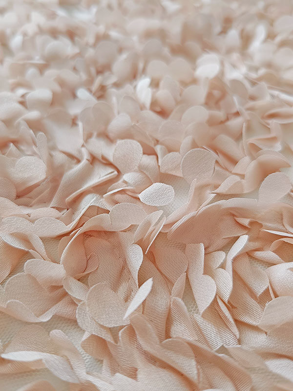 Сетка с цветами гортензия "Кремовый"